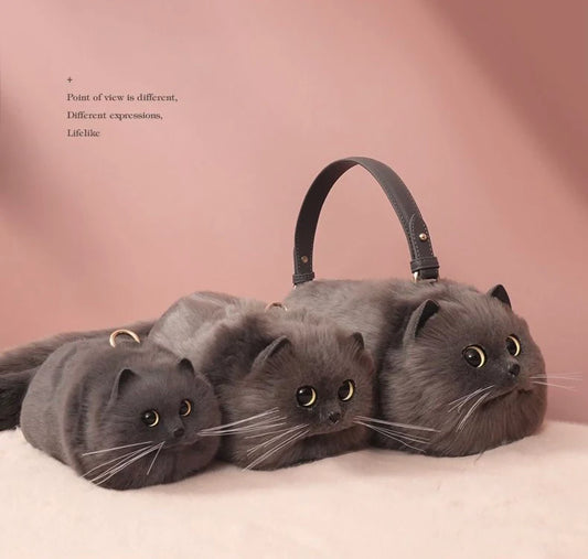 WhiskerPaw Kitty Bag - British Blue Cat